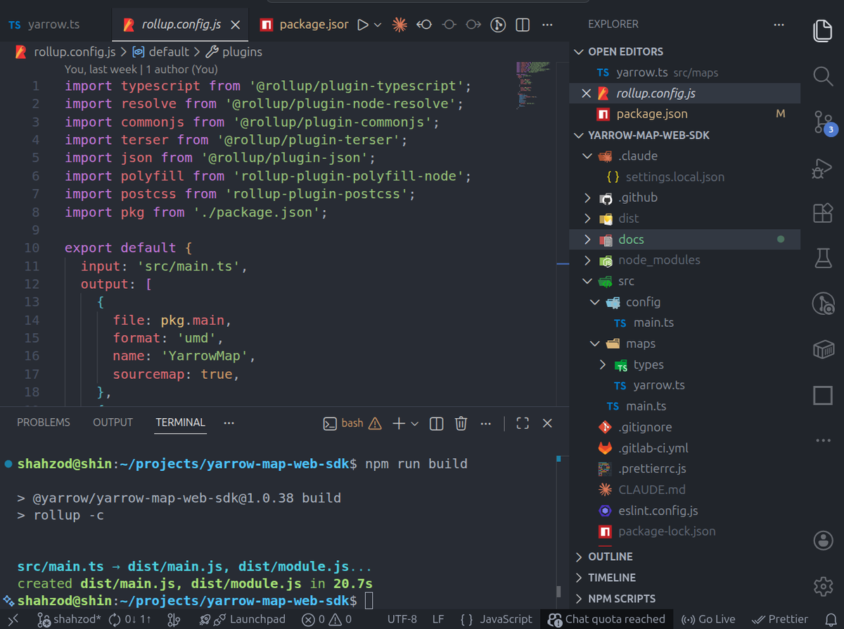 Yarrow Map Web SDK project screenshot